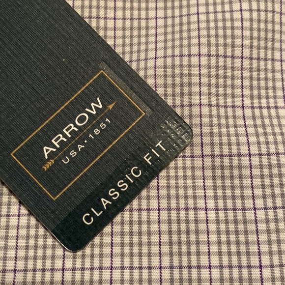 Classic Fit, wrinkle free, 60%cotton/40%polyester long sleeve 36/37 men’s shirt - Picture 4 of 5